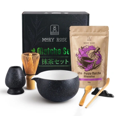 Geschenkset zur Zubereitung von Purple Matcha