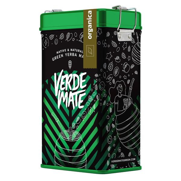 Yerbera – Metalldose + Verde Mate Green Organica 0,5 kg