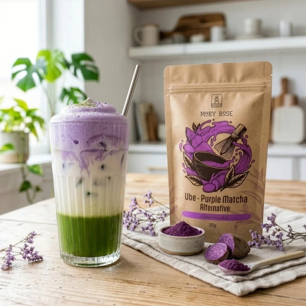 Mary Rose – Purple Matcha Alternative – Ube (Pulver) 50 g