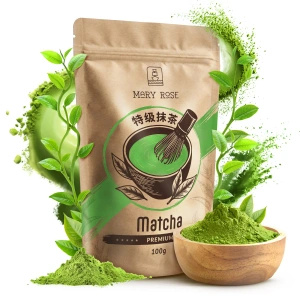 Geschenkset: Premium-Matcha + Matchawan + Bambuszubehör