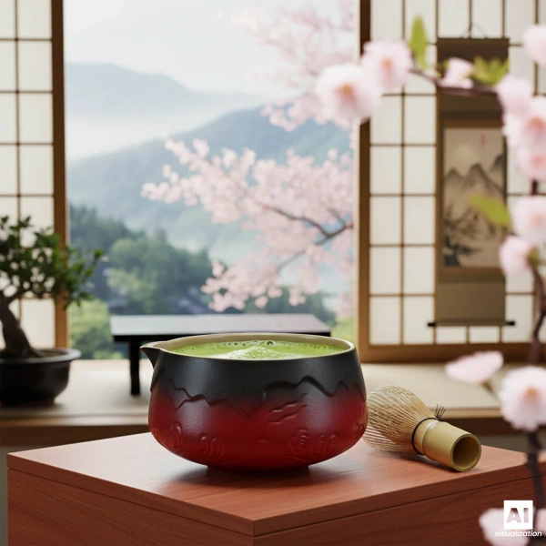 Matcha-Tee-Aufbrühset