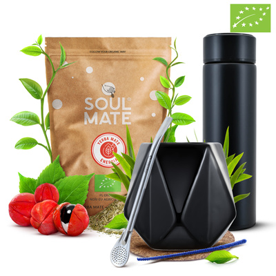 Set Yerba Soul Mate Energia Thermosflasche 0,5kg 500g