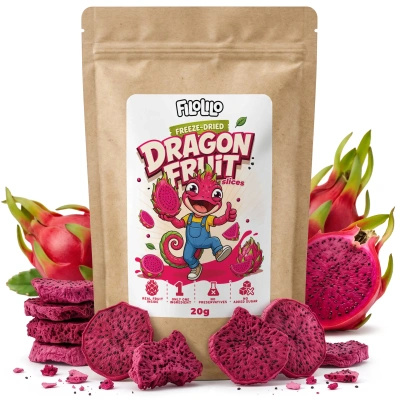 FiloLilo – Gefriergetrocknete Drachenfrucht (Scheiben) 20 g