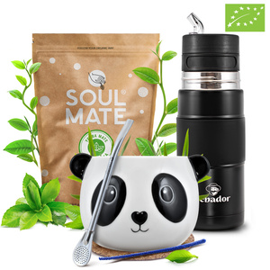 Mate Tee Set Soul Mate Elaborada 500g 0,5kg Yerbomos + Kalebasse + Bombilla