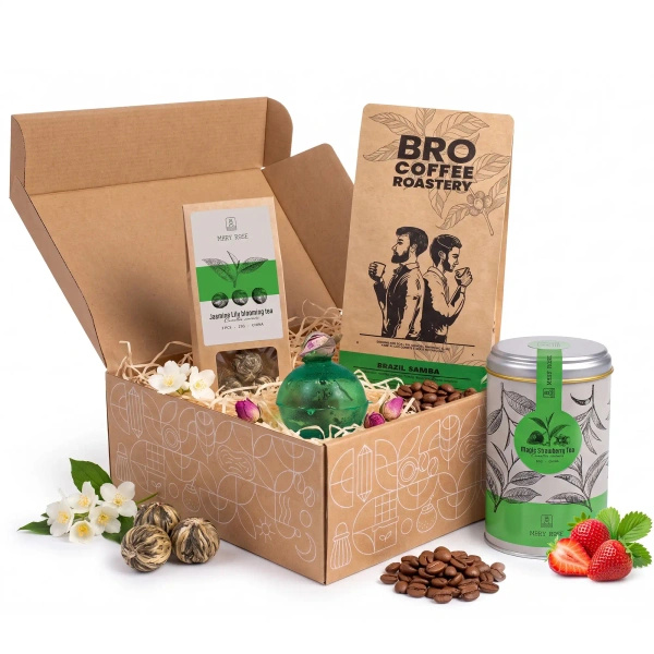 Geschenkset mit Kaffee und Tee