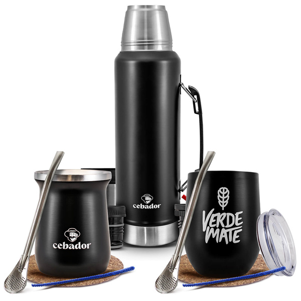 Mate Tee Set: Thermosflasche + 2x Thermobecher