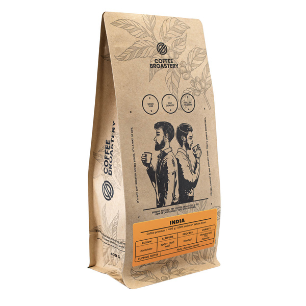 Bro Coffee Roastery - Bohnenkaffee India Karnataka Premium 400 g