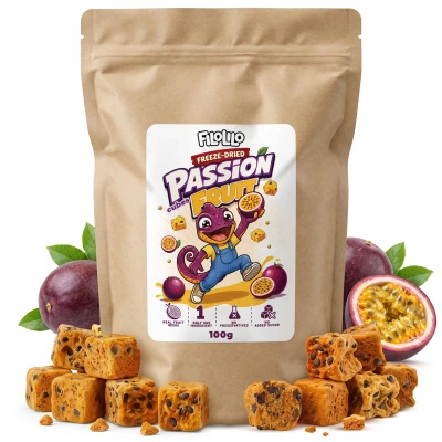 FiloLilo – Gefriergetrocknete Maracuja (Würfel) 100 g