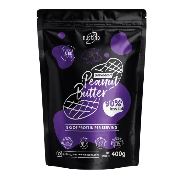 Nustino – Erdnussbutter in Pulverform – Ube (ohne Zuckerzusatz) 400 g