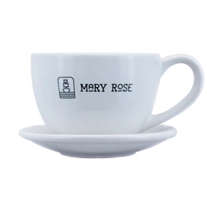 Tasse mit Logo Mary Rose (weiß) 200 ml
