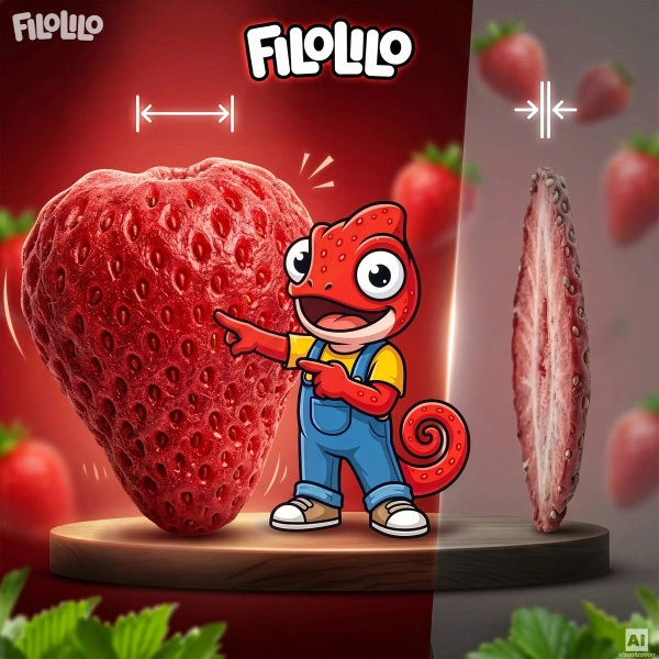 FiloLilo – Gefriergetrocknete ganze Erdbeeren 20 g