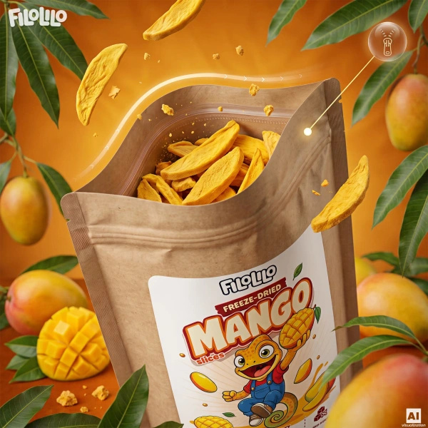 FiloLilo – Gefriergetrocknete Mango (Scheiben) 20 g