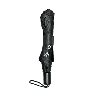 Zusammenklappbarer Regenschirm mit MateMundo-Logo