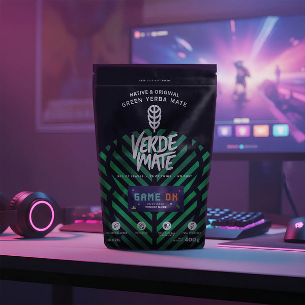 Verde Mate Green Game On 0,4 kg – Mate Tee für Gamer mit Energy‑Drink‑Geschmack