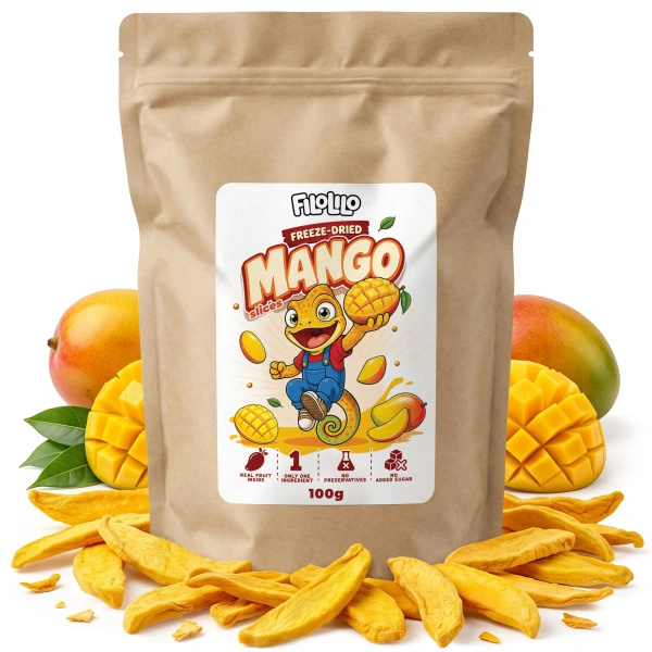 FiloLilo – Gefriergetrocknete Mango (Scheiben) 100 g