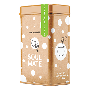Yerbera – Metalldose + Soul Mate Orgánica Menta Limon 0,5 kg