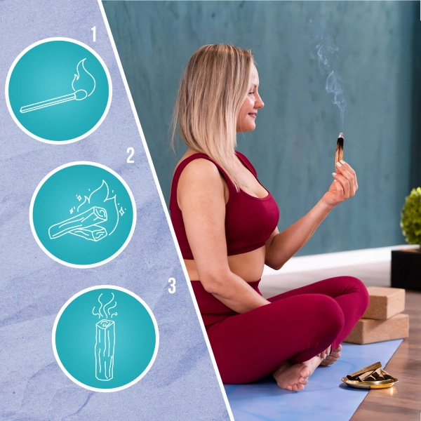 Bündel weißer Salbei + Palo Santo zur Reinigung