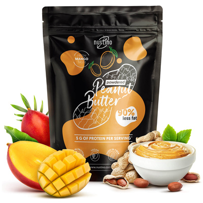 Nustino – Erdnussbutter in Pulverform – Mango (ohne Zuckerzusatz) 400 g
