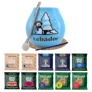 Mate Tee Geschenkset 10x50g Kalebasse + Bombilla