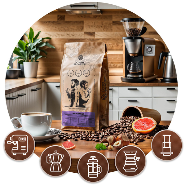 Kaffee-Set Bro Coffee Roastery Costa Rica San Rafael + Nicaragua Colibrí Azul + Brazil Samba 3x1kg (3kg)