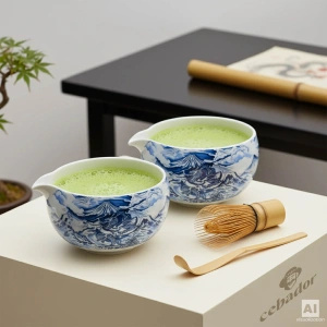 Matcha-Tee-Aufbrühset