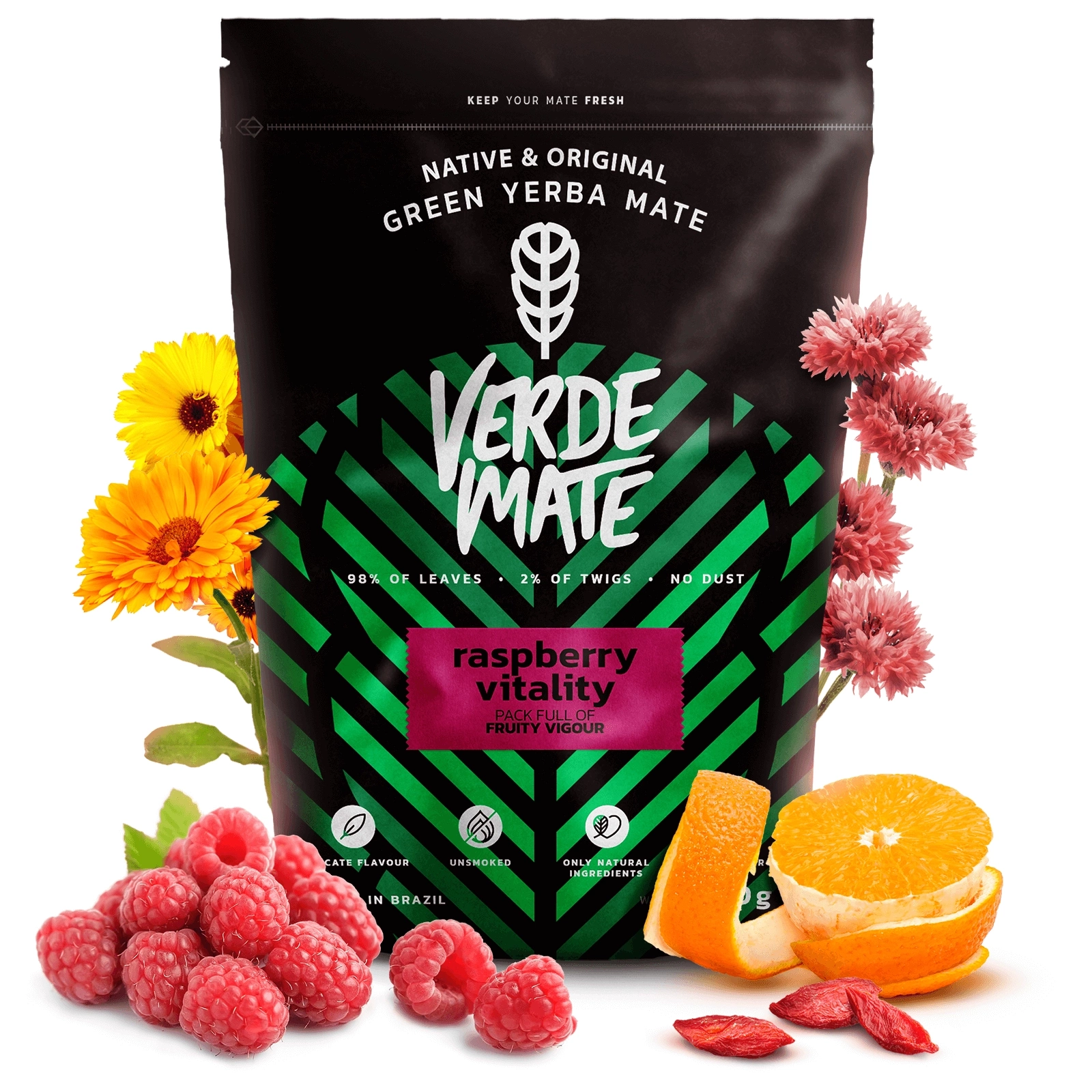 Verde Mate Raspberry Vitality - packaging