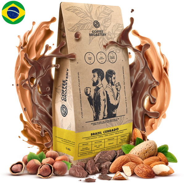Coffee Broastery Set: Brazil Cerrado Kaffee + Becher