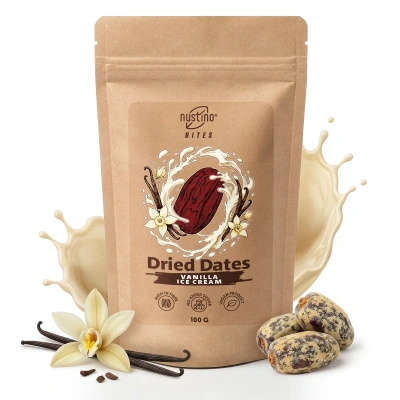 Nustino Bites – Getrocknete Datteln – Vanilla Ice Cream 100 g