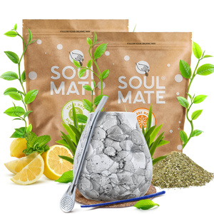 Mate Tee Set Soul Mate Organica 2x500g 1kg Kalebasse + Bombilla