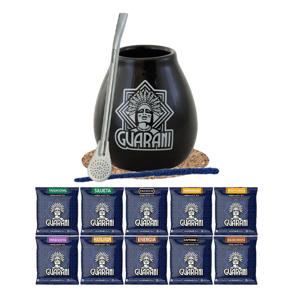 Mate Tee Set 10x50g Kalebasse + Bombilla
