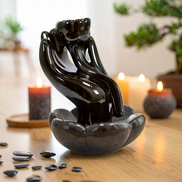 Räucherstäbchenhalter Kegel Hand of Wisdom