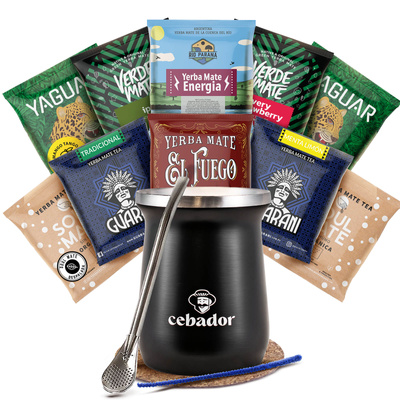 Mate Tee Starter Set 10x50g 500g TermoMate + Bombilla