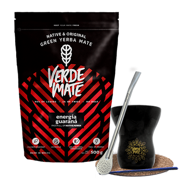 Starter Set Bombilla Mate Becher + Yerba Mate Verde