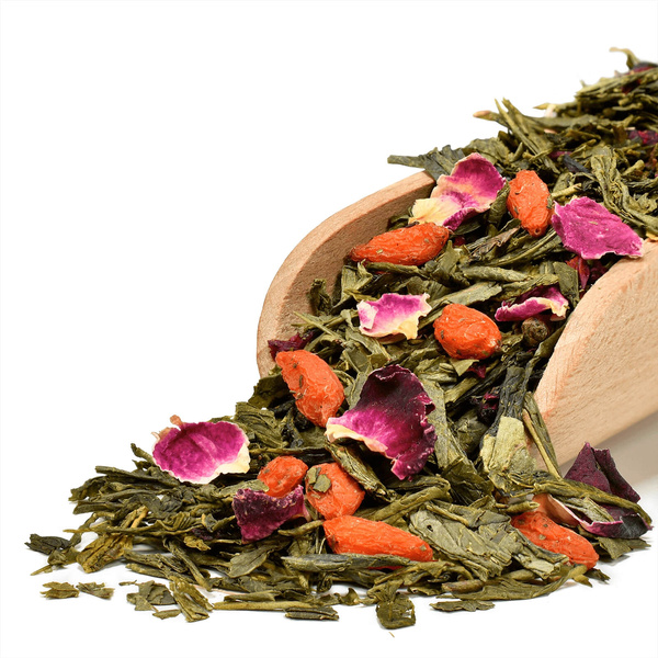 Geschenkset – Präsentkorb: Tee + Süßigkeiten + Zubehör