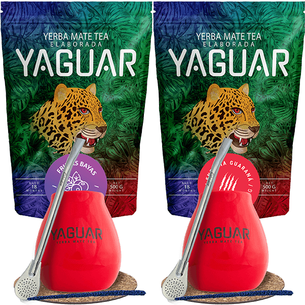 Set Yerba Mate Mate Becher Bombilla für zwei Personen 1kg